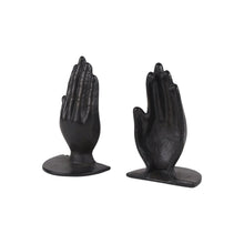 Load image into Gallery viewer, Praying Hands Decorative Bookends (Set of 2) - Antiqued Bronze