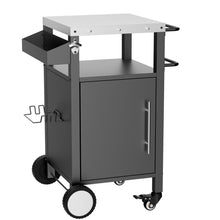 Load image into Gallery viewer, Outdoor Grill Cart With Storage, Rolling Bar Cart With Hooks And Spice Rack Stainless Steel