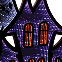 Load image into Gallery viewer, House Halloween Ghost Tabletop Sign With LED (633946) - Black / Orange / Purple