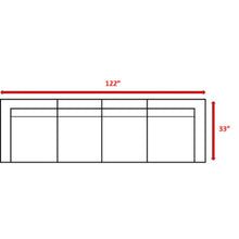 Load image into Gallery viewer, Contemporary Outdoor Rattan Wicker Sectional Seating Group With Cushions