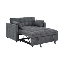 Load image into Gallery viewer, Sienna - Tufted Convertible Sleeper Sofa With Chaise - Gray