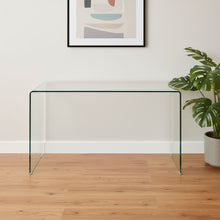 Load image into Gallery viewer, 43" Glass Solid Console Table - Clear