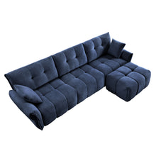 Load image into Gallery viewer, Sofa Set With Ottoman And Pillows, Textured, High Resilience Cushions