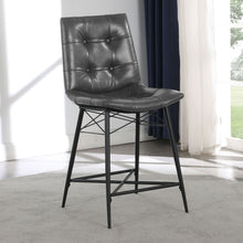 Load image into Gallery viewer, Counter Height Stools & Padded Seat (Set of 2)