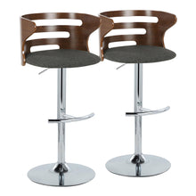 Load image into Gallery viewer, Cosi - Mid Century Modern Adjustable Barstool With Swivel & Rounded T Footrest (Set of 2)