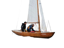 Load image into Gallery viewer, Hand Painted Model Boat (624611) - Light Brown / White