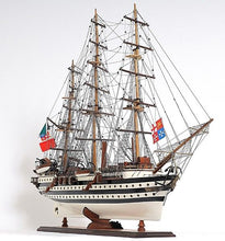 Load image into Gallery viewer, Hand Painted Amerigo Vespucci Model Boat - Black / White