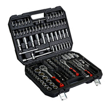 Load image into Gallery viewer, Tool Set Socket And Ratchet Wrench Toolbo 71 Pieces Toolbox Universal Home Car Repair Tool Set For Men Homeowners Diy Enthusiasts And Mechanics - Black