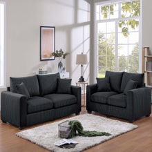 Load image into Gallery viewer, 2 Piece Contemporary Style Sofa Set With Matching Pillows