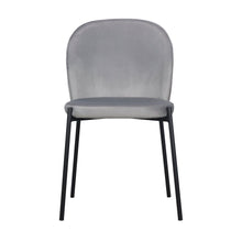 Load image into Gallery viewer, Upholstered Velvet Dining Side Chair (Set of 2) - Gray