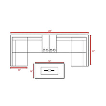 Load image into Gallery viewer, Outdoor Elegance Conversation Set With Fire Pit