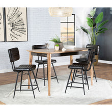 Load image into Gallery viewer, Senko - 5 Piece Counter Dining Set With Upholstered Chairs - Antique Espresso