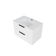 Load image into Gallery viewer, Modern Wall Mounted Floating Bathroom Vanity With Sink And Drawers