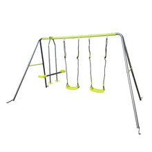 Load image into Gallery viewer, Xns081 Interesting Swingset With Plastic Safe Swing Set 440Lbs For Outdoor Playground For Age 3+ With Face To Face Without Tee - Lime Green