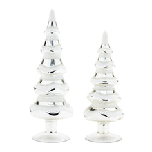 Load image into Gallery viewer, Trees Tabletop Sculpture (Set of 2) - Silver / White
