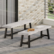 Load image into Gallery viewer, Tranquilizer - Outdoor Acacia Wood Bench With Slat Panel Design