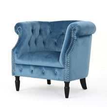 Load image into Gallery viewer, Celestialis - Upholstered Club Chair With Tub Design And Rolled Recessed Armrests