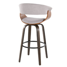 Load image into Gallery viewer, Vintage Mod - Mid Century Modern Fixed Height Barstool With Swivel & Round Footrest (Set of 2)