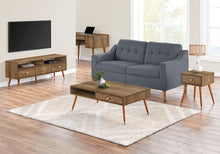 Load image into Gallery viewer, Coffee Table, Accent, Cocktail, Rectangular, Storage, Living Room, Wood Legs, Mid Century - Walnut