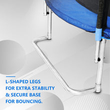 Load image into Gallery viewer, Yc 8Ft Trampoline Outer Net With Soft Basketball Board, Ball And Inflator - Blue