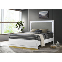 Load image into Gallery viewer, Sophia - Panel Bed With LED Headboard