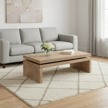 Load image into Gallery viewer, Wood Distressed Floating Frame Coffee Table - Natural