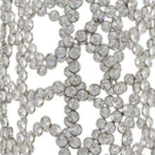 Load image into Gallery viewer, Oval Floor Vase With Faux Crystals (480046) - Silver