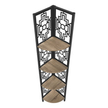 Load image into Gallery viewer, Four Tier Corner Bookcase (376534) - Taupe