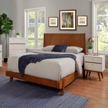 Load image into Gallery viewer, Two Drawer Wood Nightstand - White