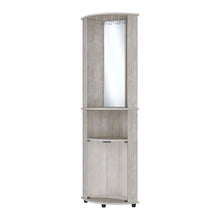 Load image into Gallery viewer, 75" Wood Corner Bar Cabinet With Two Doors - Gray