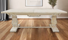 Load image into Gallery viewer, 90" Rectangular Solid Wood Butterfly Leaf Dining Table - Brown