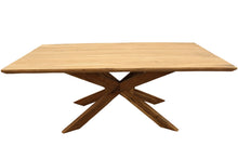 Load image into Gallery viewer, 79" Solid Wood Pedestal Base Dining Table - Natural