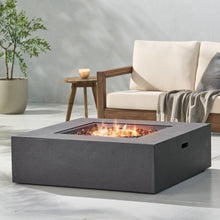 Load image into Gallery viewer, Modern 50,000 Btu Square Fire Table With Propane Tank