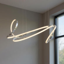 Load image into Gallery viewer, 14'' Metal LED Dimmable Chandelier - Silver