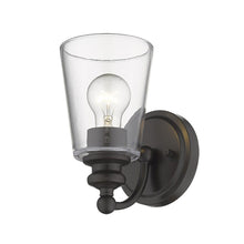 Load image into Gallery viewer, One Light Glass Shade Wall Sconce - Antique Bronze