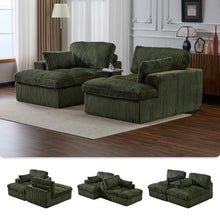 Load image into Gallery viewer, Double Chaise Lounge Chair, Oversized Upholstered Sleeper Cloud Couch