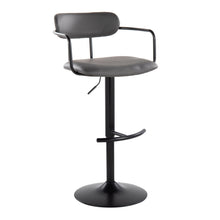 Load image into Gallery viewer, Demi - Contemporary Adjustable Height Barstool With Swivel With Rounded T Footrest (Set of 2)