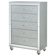 Load image into Gallery viewer, Arabesque - 5 Drawer Bedroom Chest - Silver