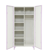 Load image into Gallery viewer, Priya II - Synthetic Leather Purple Wardrobe - Purple / White