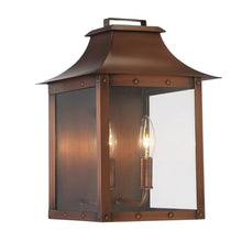 Load image into Gallery viewer, Manchester 2-Light Patina Pocket Wall Light - Cooper