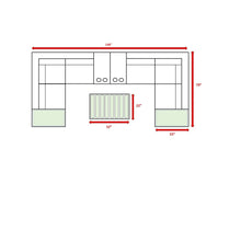 Load image into Gallery viewer, Wicker Sectional Seating Group With Plush Cushions