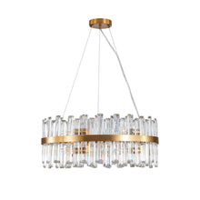Load image into Gallery viewer, Twelve Light Metal Chandelier With Shades - Gold
