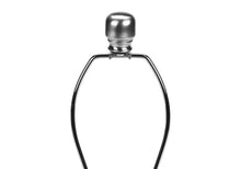Load image into Gallery viewer, Ceramic Urn Table Lamp With Ivory Drum Shade - Black