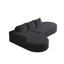 Load image into Gallery viewer, Modern Curved Sofa, L-Shaped Modular Sectional Set With 3 Pillows