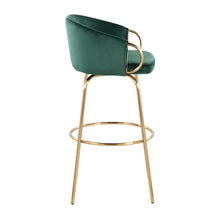 Load image into Gallery viewer, Claire - Contemporary / Glam Fixed Height Bar Stool (Set of 2) Round Footrest (Set of 2)