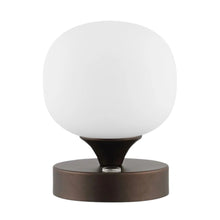 Load image into Gallery viewer, 6" Novelty USB Table Lamp With Globe Shade - Antiqued Bronze