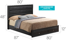 Load image into Gallery viewer, Elegant Storage Bed For Cozy Spaces