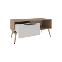 Load image into Gallery viewer, Wood Fireplace Entertainment Center (725191) - Beige