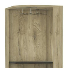 Load image into Gallery viewer, Corner Bar Cabinet With Eleven Shelves - Brown And Black