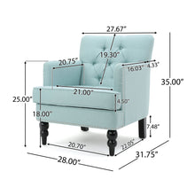 Load image into Gallery viewer, Harrison - Tufted Club Chair With Button Tufted Back And Birch Wood Legs